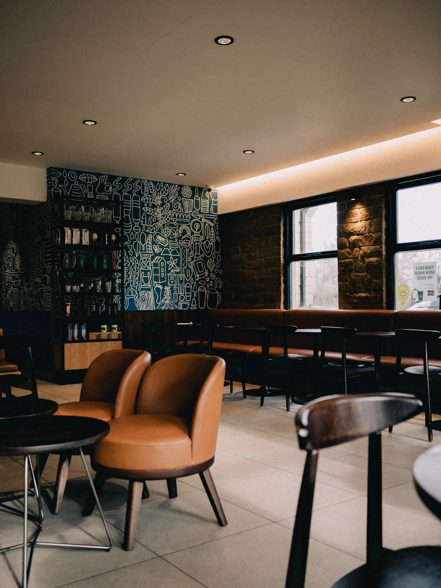 Modern coffee shop interior